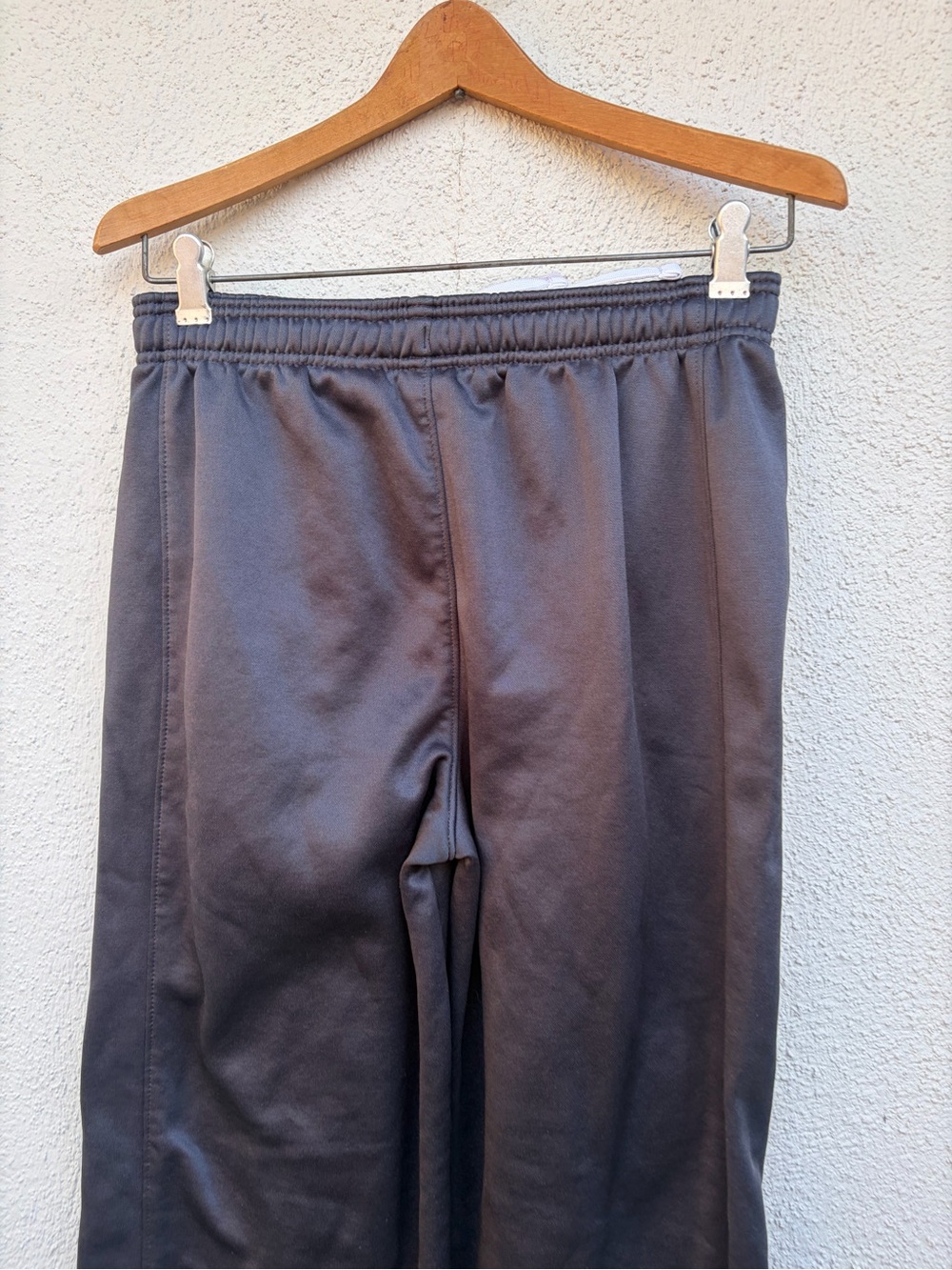 Puma Black Athletic Track Pants with Silver Logo  Kids Unisex Size XL - Picture 10 of 15